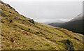 NN2809 : Protuberant rocks on hill slope by Trevor Littlewood