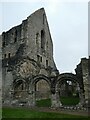 SJ6200 : Wenlock Priory - Arches into Chapter House by Rob Farrow