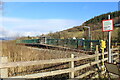 Dolgarrog station viewed from the footpath