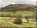 Fields on both sides of Afon Ogau