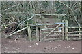 SO3121 : Bridleway gate to Strawberry Cottage Wood LNR by M J Roscoe