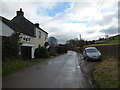 On the lane at Green Lane near Llandyssil