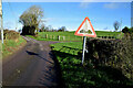 Uneven surface sign along Lisboy Road