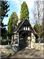 NZ1685 : Lych Gate of the Church of St. Mary Magdalene, Mitford  by Russel Wills