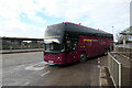 Adventure Coachlines coach at Port Talbot Parkway interchange