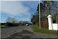 Looking west-northwest along the A308