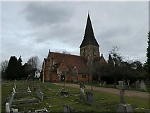 SU9567 : Holy Trinity, Sunningdale: early February 2022 by Basher Eyre
