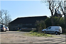 TQ8125 : Barn and oast, Great Dixter by N Chadwick