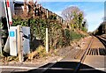 London train line at Marley Lane level crossing, Battle