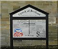 NS6573 : Church notice board by Richard Sutcliffe