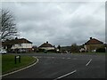 Staggered crossroads of Kimbers with Tilmore and Highfield Roads