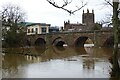 SO5039 : Wye Bridge and Hereford Cathedral by Philip Halling