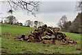 Pile of rocks next to the car park at Park Gate