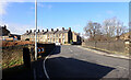 Scar Lane (B6111) crossing the railway, Milnsbridge