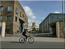 SP5007 : Cyclist on Walton Street, Oxford by Stephen Craven