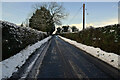 Snow and slush along Ballynahatty Road