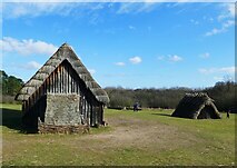 TL7971 : West Stow Anglo-Saxon Village - Farmer's & Sunken Houses by Rob Farrow