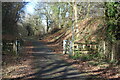 Footpath crossing the Afon Lwyd Trail, NCR 492