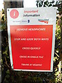 Important Notice by Railway Line near Saunderton