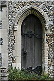 TM0174 : Wattisfield, St. Margaret's Church: North chancel doorway by Michael Garlick