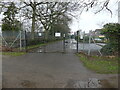 Locked entrance to Farman Avenue