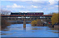 SO8455 : Flying Scotsman crossing the River Severn by Chris Allen