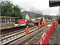 Track replacement at Taffs Well