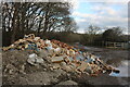 Pile of rubble on Lodge Lane, Collier Row