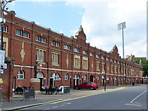 TQ2376 : Exterior of stand at Craven Cottage, home of Fulham Football Club by Ruth Sharville