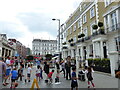 TQ2678 : Street entertainer making huge bubbles, South Kensington by Ruth Sharville