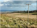 SO5977 : Power lines on Titterstone Clee Hill by Mat Fascione