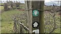 Footpath marker on the Mortimer Trail