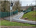 School and Leisure Centre exit road, Fairwater, Cwmbran