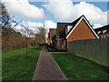 Path and houses off Sister Ann Way, East Grinstead