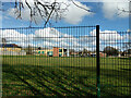 Through two fences, Blackwell Primary School