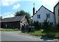 House and shed on the A438 at Willersley