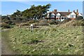 Inland view towards The Beach House