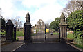 Cemetery gates, Cemetery Road, Heckmondwike