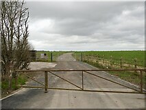 SJ5719 : Farm road, Wytheford by Richard Webb