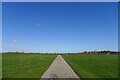 The farm track and public footpath from Newlands to Langar Lane