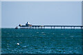SH5873 : Bangor Pier from an extraordinarily long way away by Oliver Mills