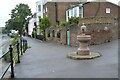 The entrance to the walkway along Chiswick water area