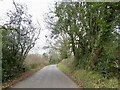 Yellow road south of Trellech