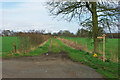 Path junction south of Brooklands Farm