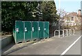 Cycle storage at Aberdour Station