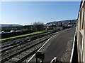 Approaching the station platform, Minehead station (West Somerset Railway)