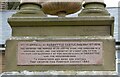 NT9304 : Inscription on Memorial Fountain by Russel Wills
