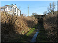 Footpath and disused railway line in Ponthenry