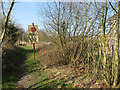 Footpath and disused railway line in Pontyberem