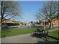 Looking from the War Memorial Gardens towards Blenheim Close